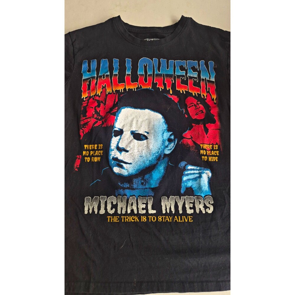 Halloween John Carpenter's Halloween Michael Myers Black Tee M Cotton Blend
